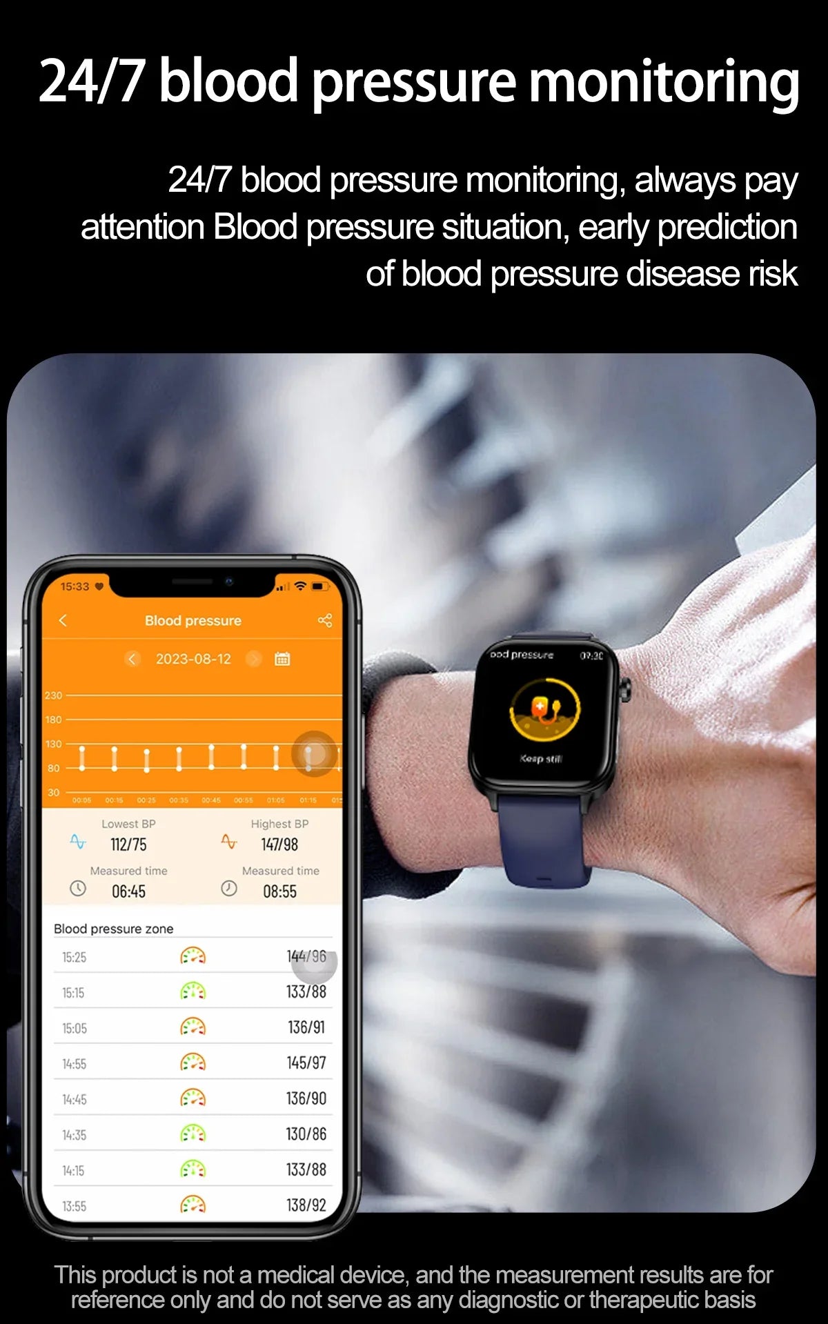 Smartwatch GUHUAVMI Emotion: Monitoramento Emocional e de Saúde