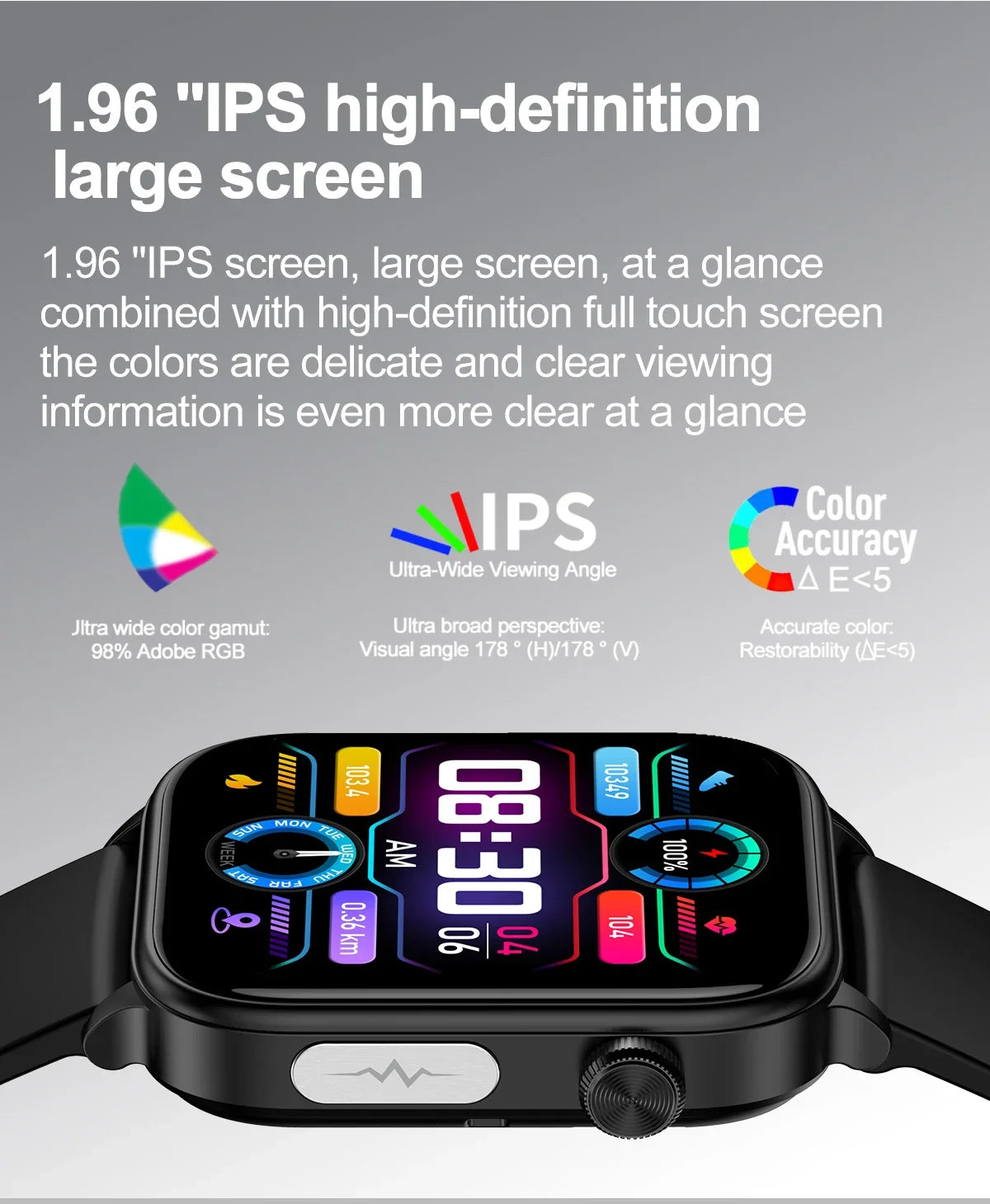 Smartwatch GUHUAVMI Emotion: Monitoramento Emocional e de Saúde