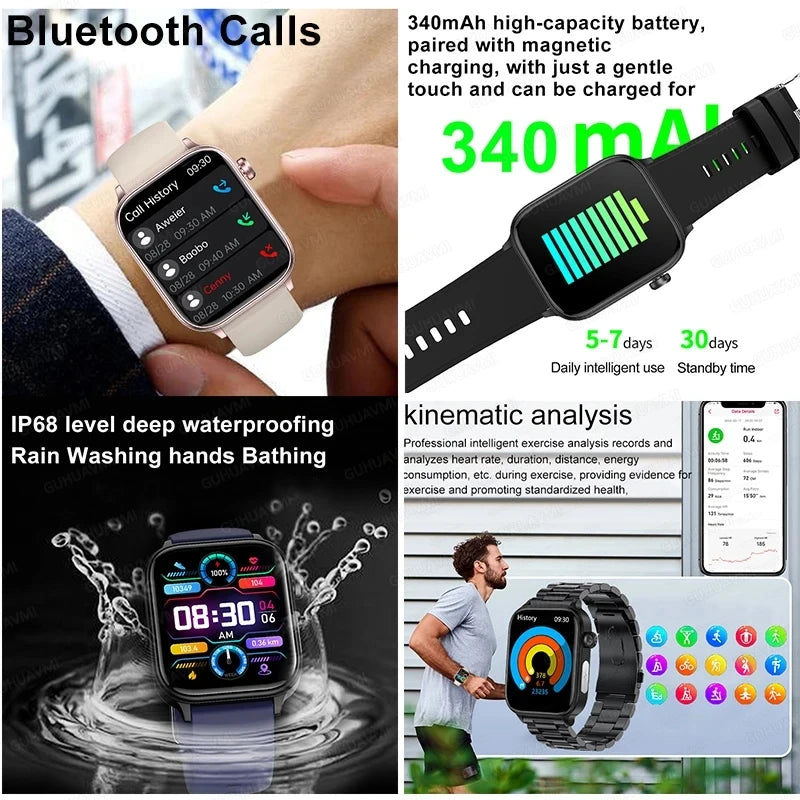 Smartwatch GUHUAVMI Emotion: Monitoramento Emocional e de Saúde