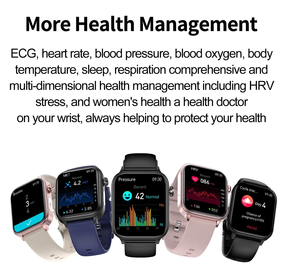 Smartwatch GUHUAVMI Emotion: Monitoramento Emocional e de Saúde