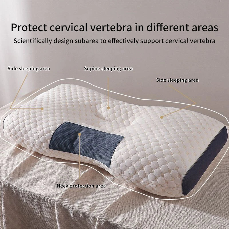 Neck Pillow Help Sleep And Protect The Neck Cervical Orthopedic Household Soybean Fiber SPA Massage Pillow For Sleeping New