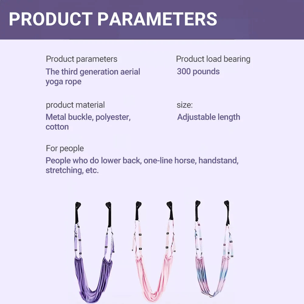 Ioga Alça Aérea - Corda de Puxar para Alongamento