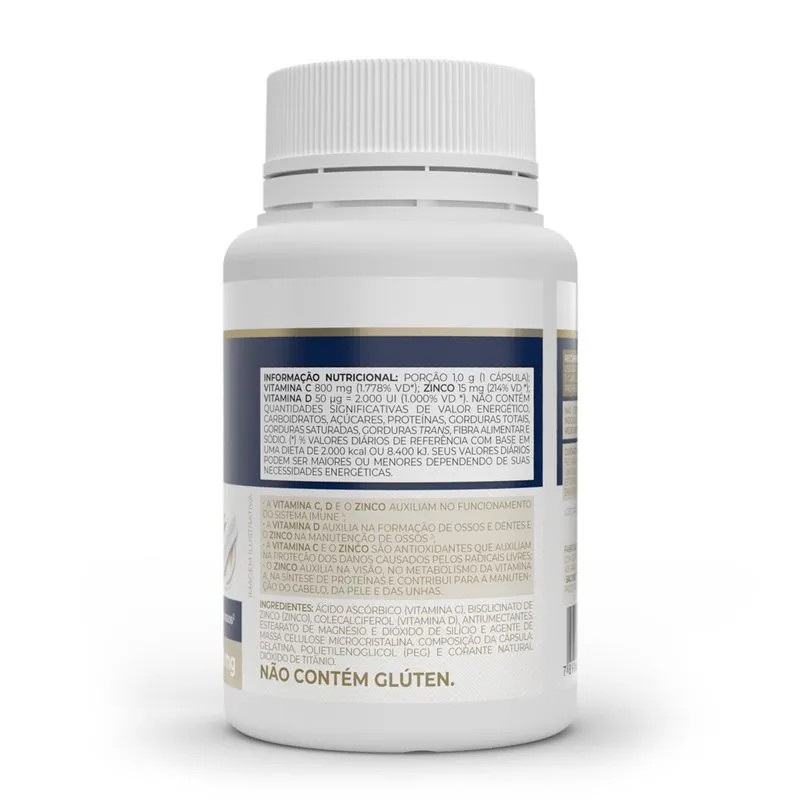 Vita D3 + C + Zinco 60 Cap Vitafor